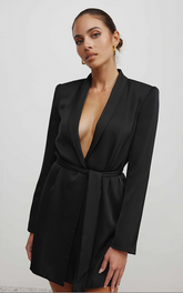 Lucio Jacket Dress - Black